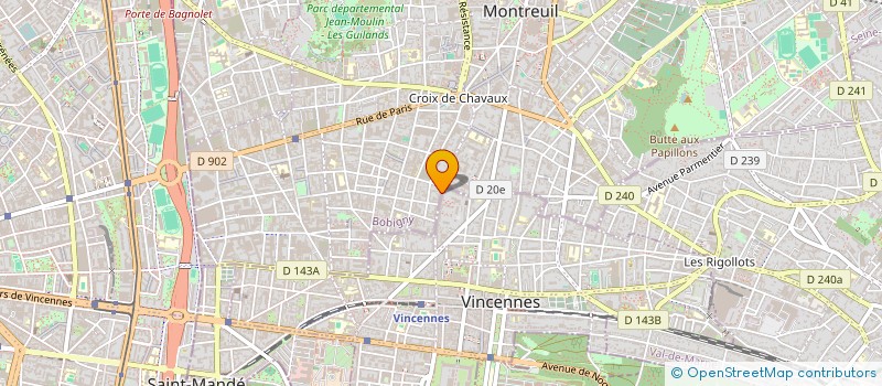 localisation de l'entreprise SCI SEPTIME à MONTREUIL