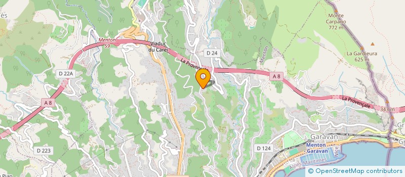 localisation de l'entreprise SCI SEQUANA  MENTON