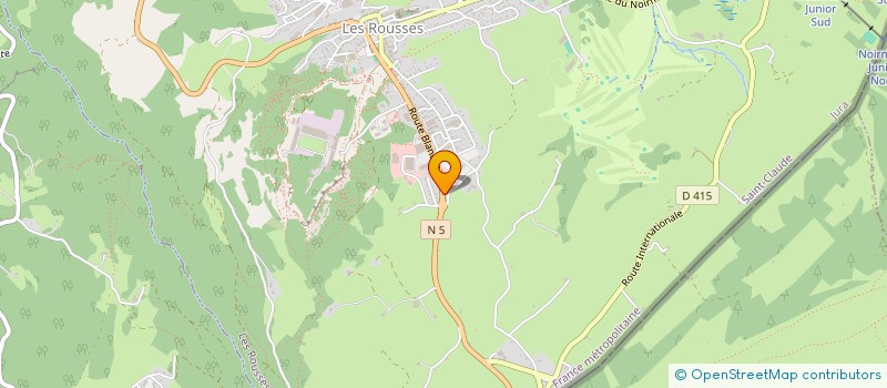 localisation de l'entreprise SCI SEQUANIE  LES ROUSSES