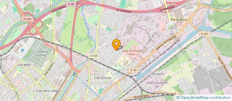 localisation de l'entreprise SCI SEQUOIA  ILLZACH