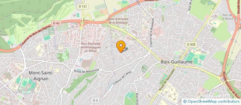 localisation de l'entreprise SCI SEQUOIA  BOIS-GUILLAUME