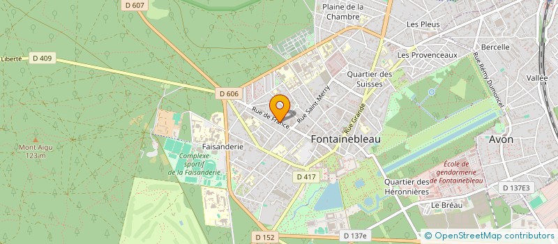 localisation de l'entreprise SCI SEQUOIA FLEURY  FONTAINEBLEAU