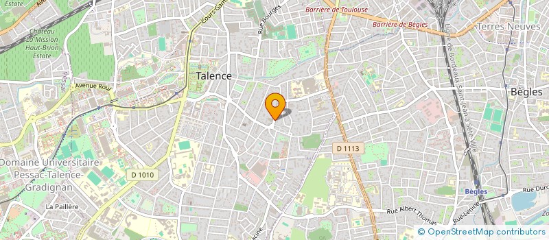 localisation de l'entreprise SCI SER18  TALENCE