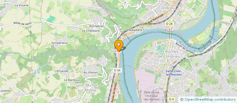 localisation de l'entreprise SCI SERAHNO  VERIN