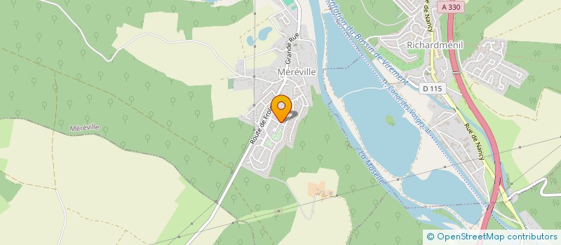 localisation de l'entreprise SCI SERAM  MEREVILLE