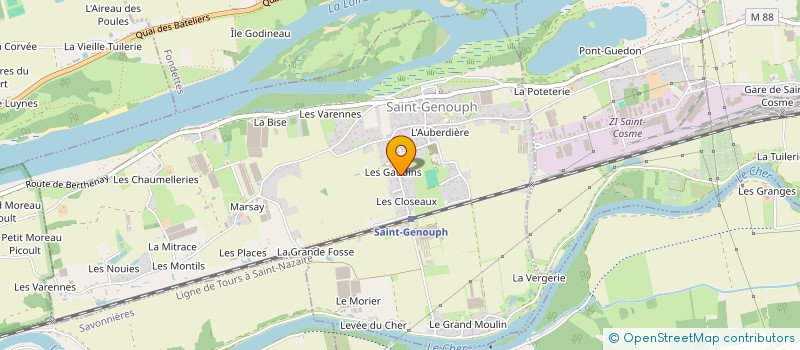 localisation de l'entreprise SCI SERAN-COUDRAY  SAINT-GENOUPH