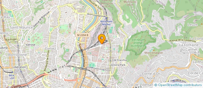 localisation de l'entreprise SCI SERANICE à NICE