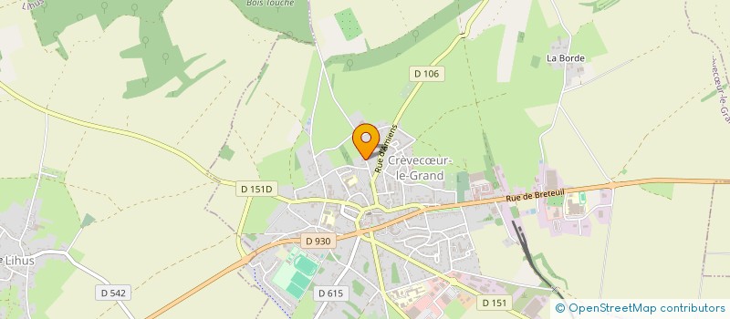 localisation de l'entreprise SCI SERAPHIN LUCAS  CREVECUR-LE-GRAND