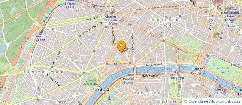 localisation de l'entreprise SCI SERBIE-CHAILLOT  PARIS