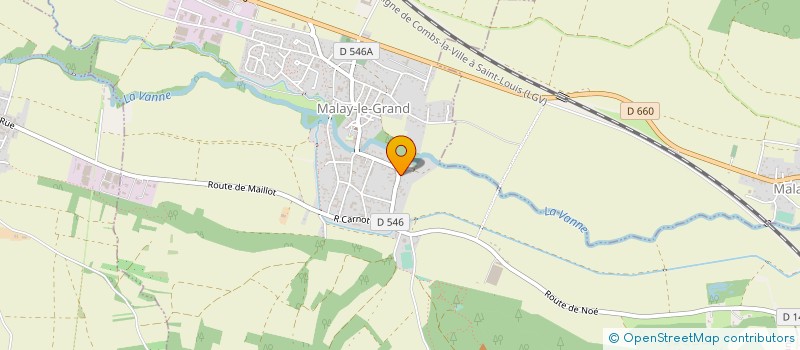 localisation de l'entreprise SCI SERBOIS  MALAY-LE-GRAND