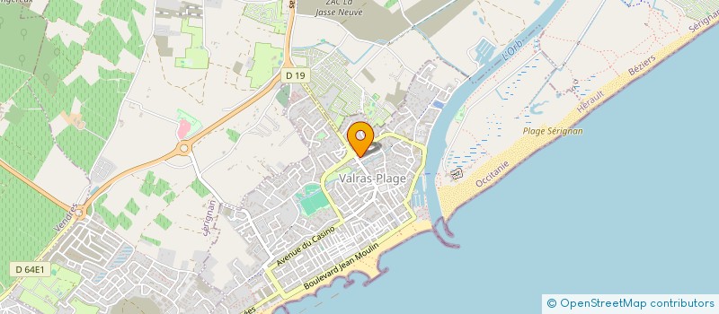 localisation de l'entreprise SCI SERCO  VALRAS-PLAGE