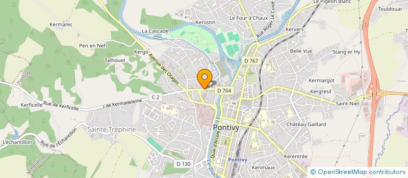 localisation de l'entreprise SCI SERCOR  PONTIVY