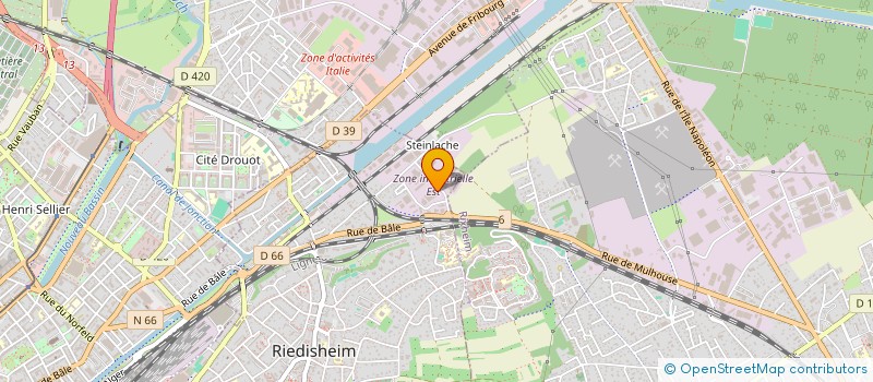 localisation de l'entreprise SCI SERDANE  RIEDISHEIM