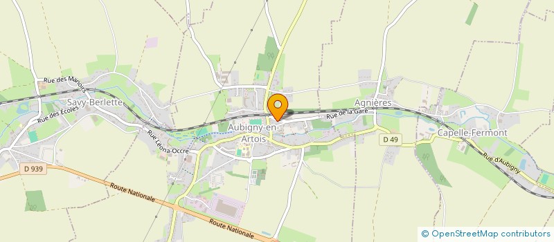 localisation de l'entreprise SCI SEREDIT  AUBIGNY-EN-ARTOIS