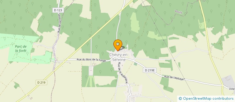 localisation de l'entreprise SCI SEREINE  CHEVRY-EN-SEREINE