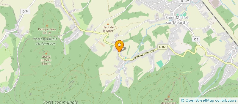 localisation de l'entreprise SCI SERELU  SAINT-MICHEL-SUR-MEURTHE