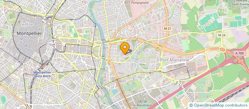 localisation de l'entreprise SCI SERENA à MONTPELLIER