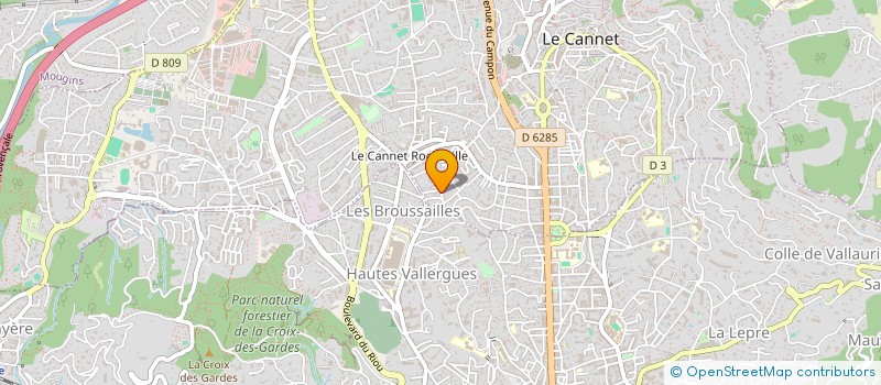 localisation de l'entreprise SCI SERENA à LE CANNET