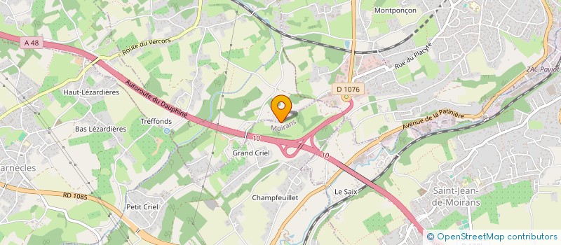 localisation de l'entreprise SCI SERENA  MOIRANS