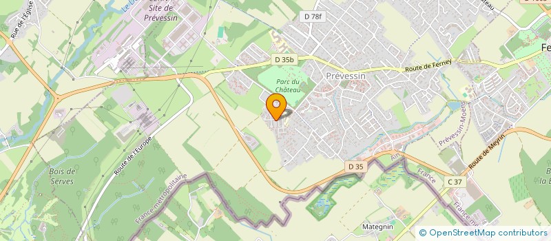 localisation de l'entreprise SCI SERENIS HABITATION  PREVESSIN-MOENS