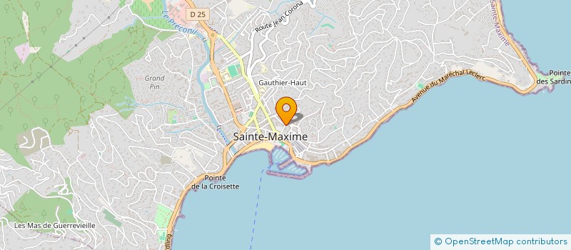 localisation de l'entreprise SCI SERENITE à SAINTE-MAXIME