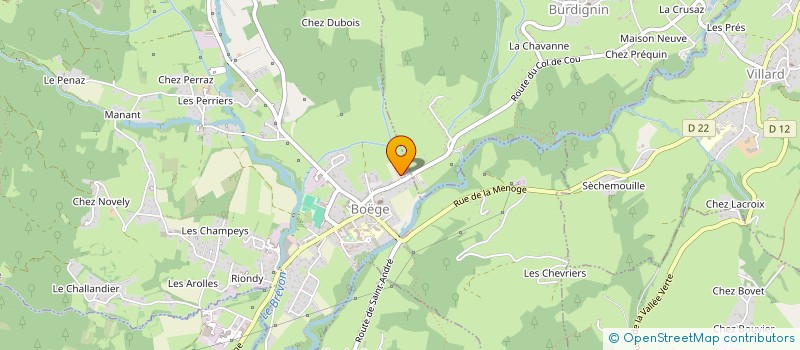 localisation de l'entreprise SCI SERENITE PATRIMOINE  BOEGE