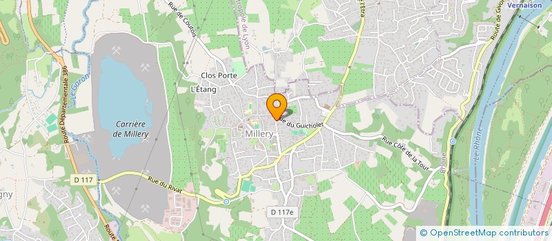 localisation de l'entreprise SCI SEREZIN IMMOBILIER ROSIER  MILLERY