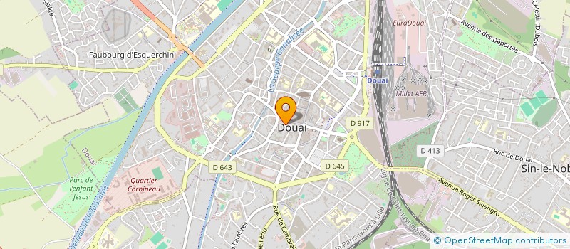 localisation de l'entreprise SCI SERFI à DOUAI