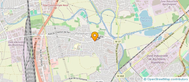 localisation de l'entreprise SCI SERGE  SOUFFELWEYERSHEIM