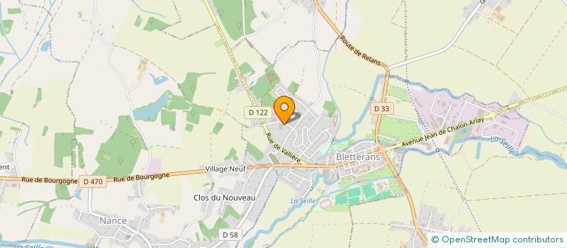 localisation de l'entreprise SCI SERGE BOUVERET  BLETTERANS