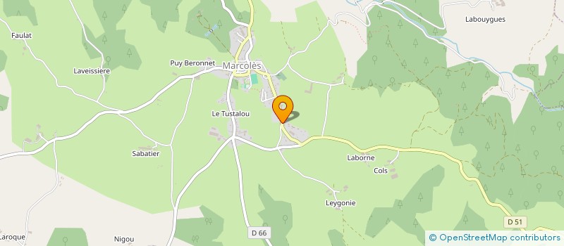 localisation de l'entreprise SCI SERGE CAUMON à MARCOLES