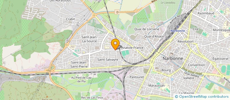 localisation de l'entreprise SCI SERGE ET MICHELE  NARBONNE