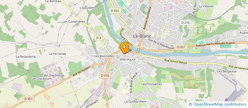 localisation de l'entreprise SCI SERGE FERRANT à LE BLANC