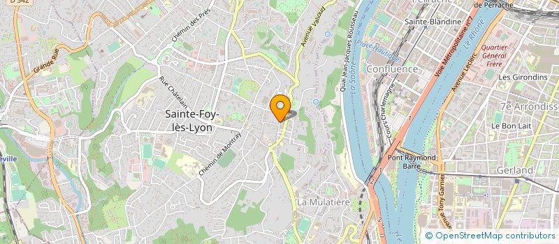 localisation de l'entreprise SCI SERGENT B  SAINTE-FOY-LES-LYON