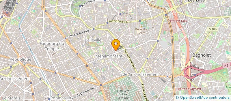 localisation de l'entreprise SCI SERGENT & PEPPER  PARIS