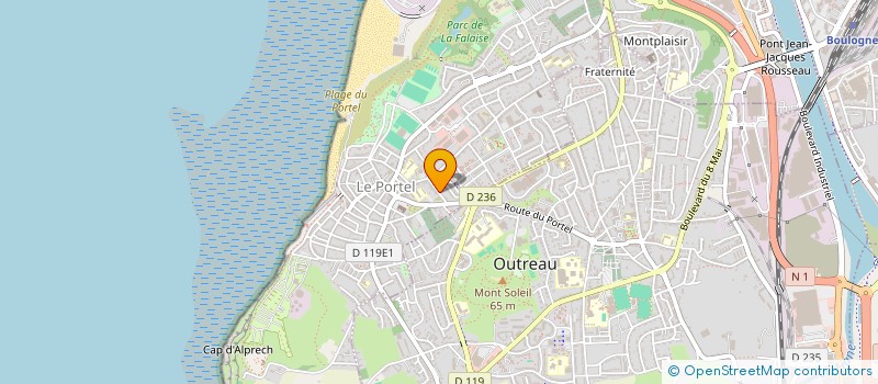 localisation de l'entreprise SCI SERGINE  LE PORTEL