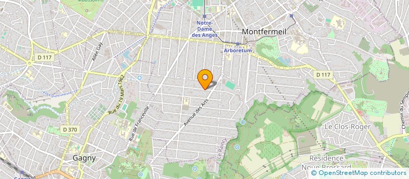 localisation de l'entreprise SCI SERGIUS à MONTFERMEIL