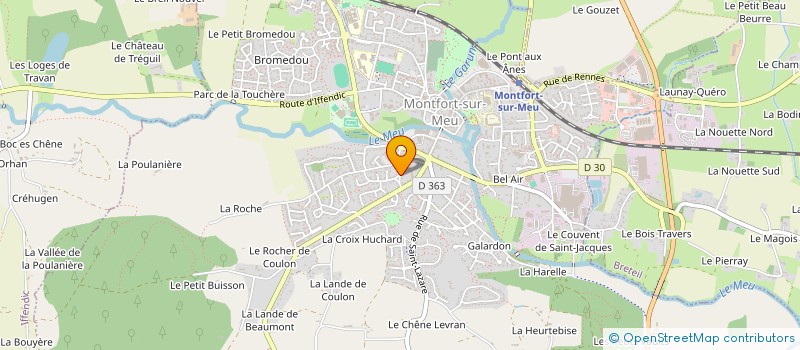 localisation de l'entreprise SCI SERGUI  MONTFORT-SUR-MEU