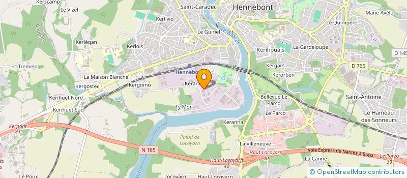 localisation de l'entreprise SCI SERHADO  HENNEBONT