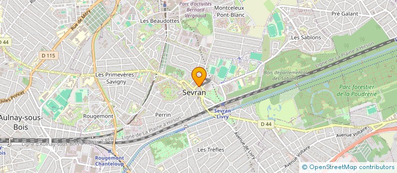 localisation de l'entreprise SCI SERI à SEVRAN
