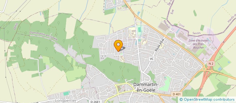 localisation de l'entreprise SCI SERIFOVIC  DAMMARTIN-EN-GOELE