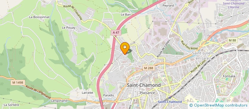 localisation de l'entreprise SCI SERIL  SAINT-CHAMOND