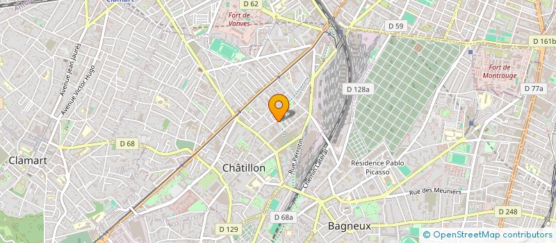 localisation de l'entreprise SCI SERIMO à CHATILLON