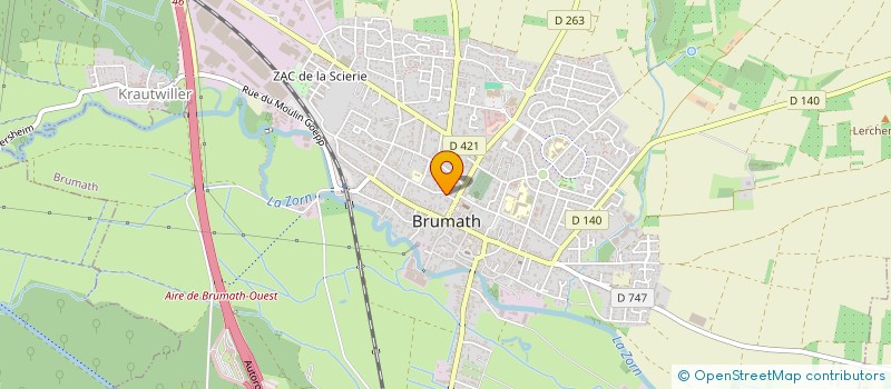 localisation de l'entreprise SCI SERIVI  BRUMATH