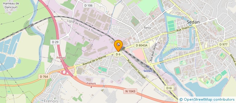 localisation de l'entreprise SCI SERKO  SEDAN