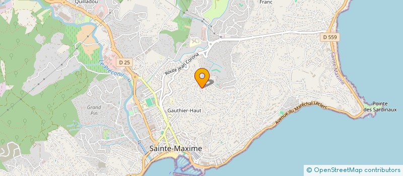 localisation de l'entreprise SCI SERMA à SAINTE-MAXIME