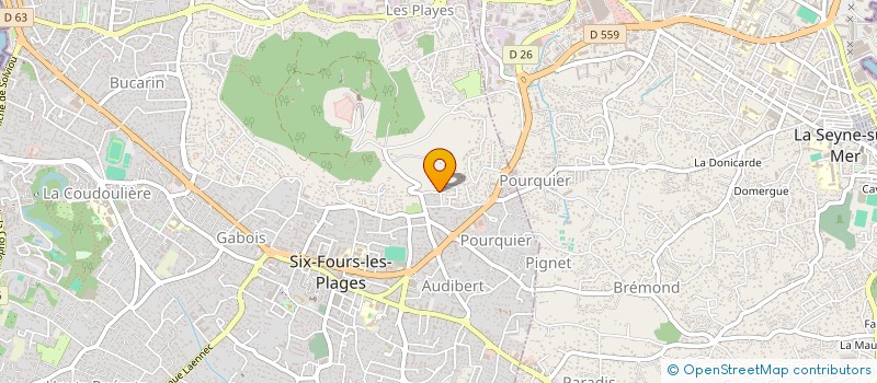 localisation de l'entreprise SCI SERMEVI à SIX-FOURS-LES-PLAGES