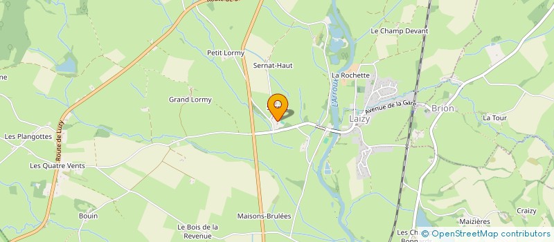 localisation de l'entreprise SCI SERNAT  LAIZY