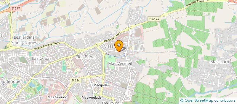 localisation de l'entreprise SCI SERNIS  PERPIGNAN