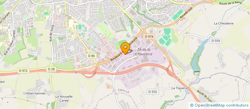 localisation de l'entreprise SCI SERNOR  SAINT-LO